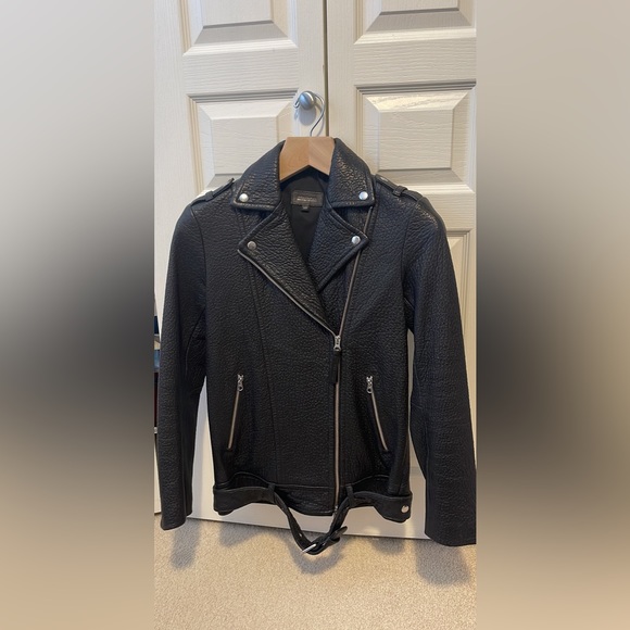 Like new Mackage Selene oversize biker leather jacket size XS - Picture 5 of 7